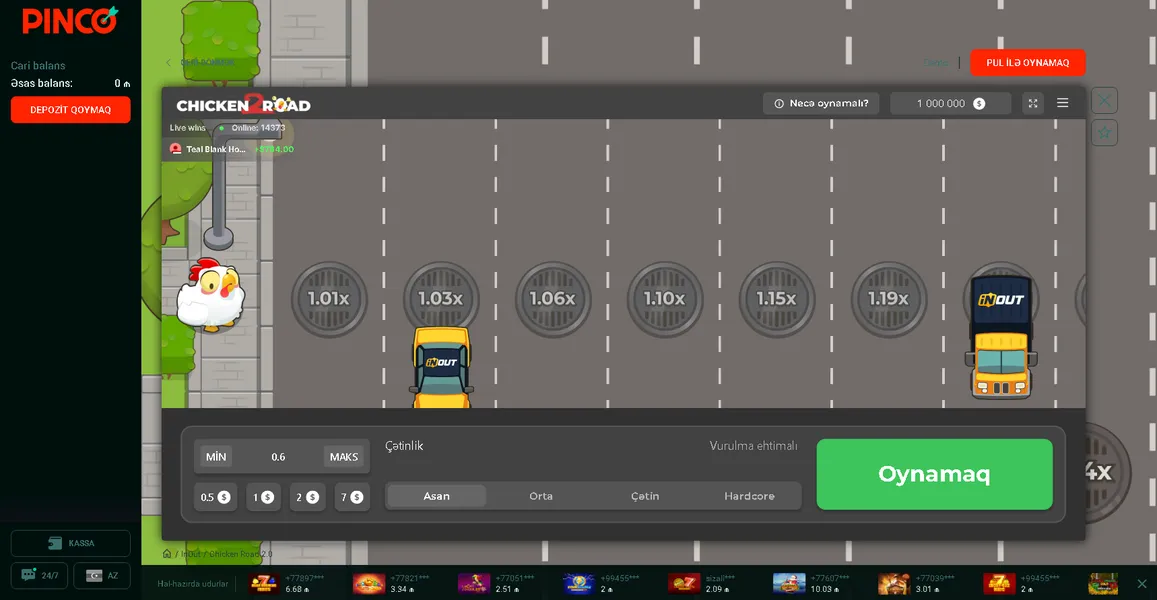 Pinco oyun növləri